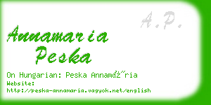 annamaria peska business card